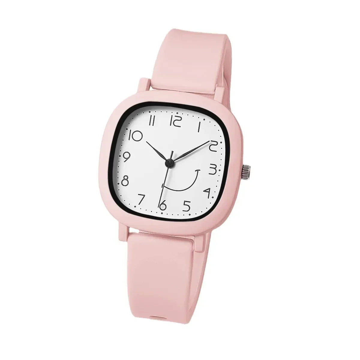 Brand Quartz Watches New Jelly Colored Silicone Strap Sports Watch Smile.