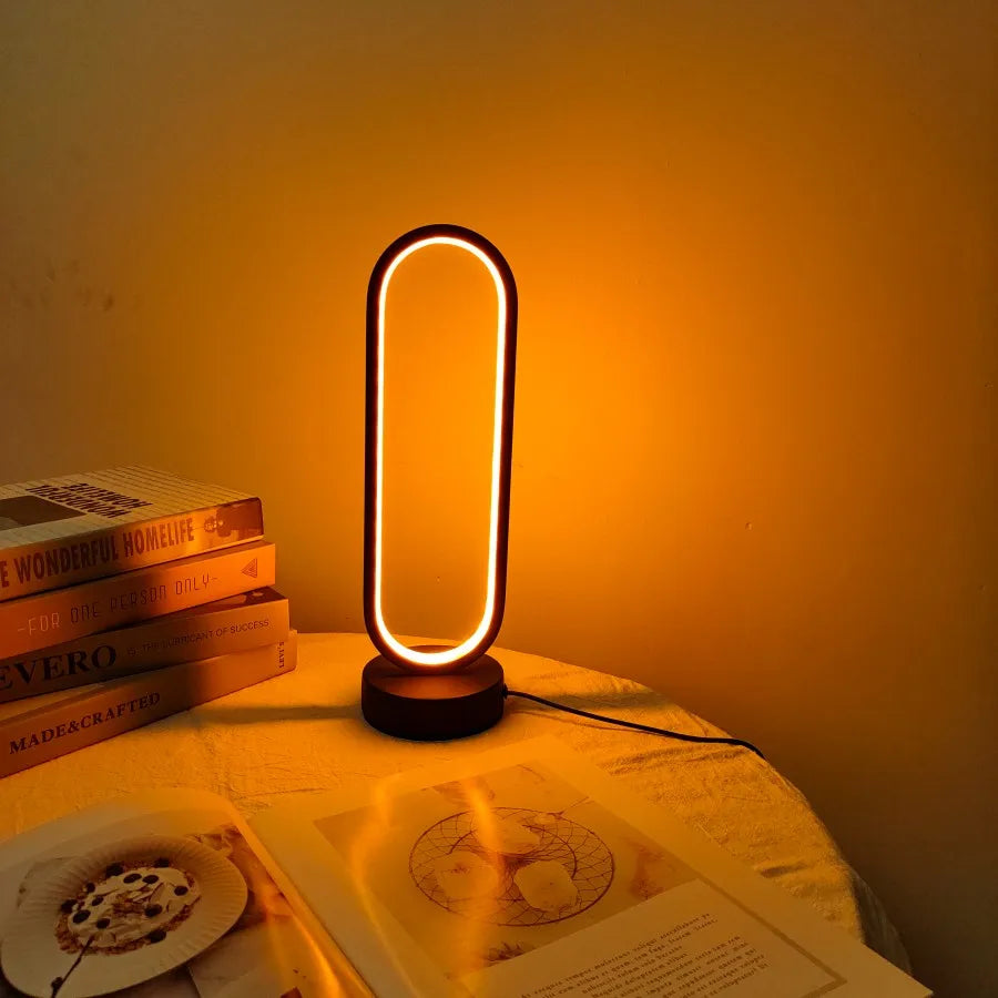 LED Three-Color Dimming Bedside Lamp