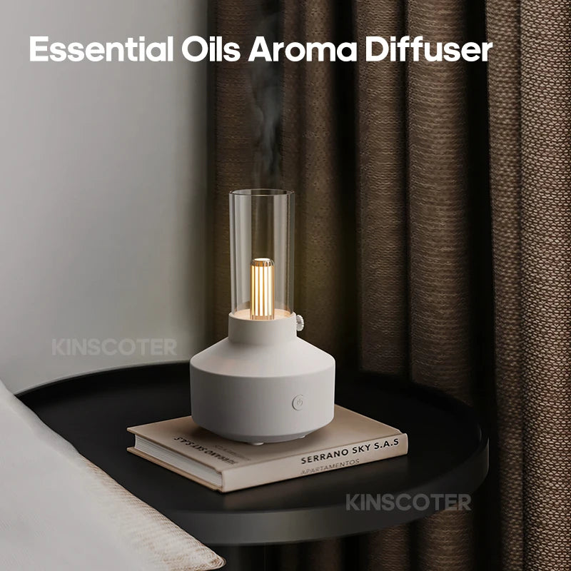 KINSCOTER Aromatherapy Essential Oil Fragrance Diffuser, Mini Bedroom Ultrasonic Air Humidifier