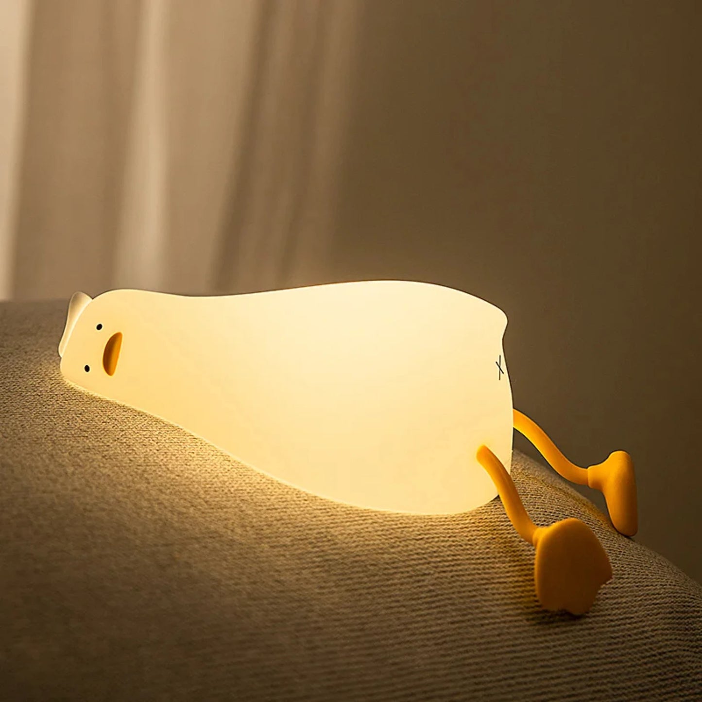 Cute Duck-Shaped Rechargeable Night Light for Bedtime