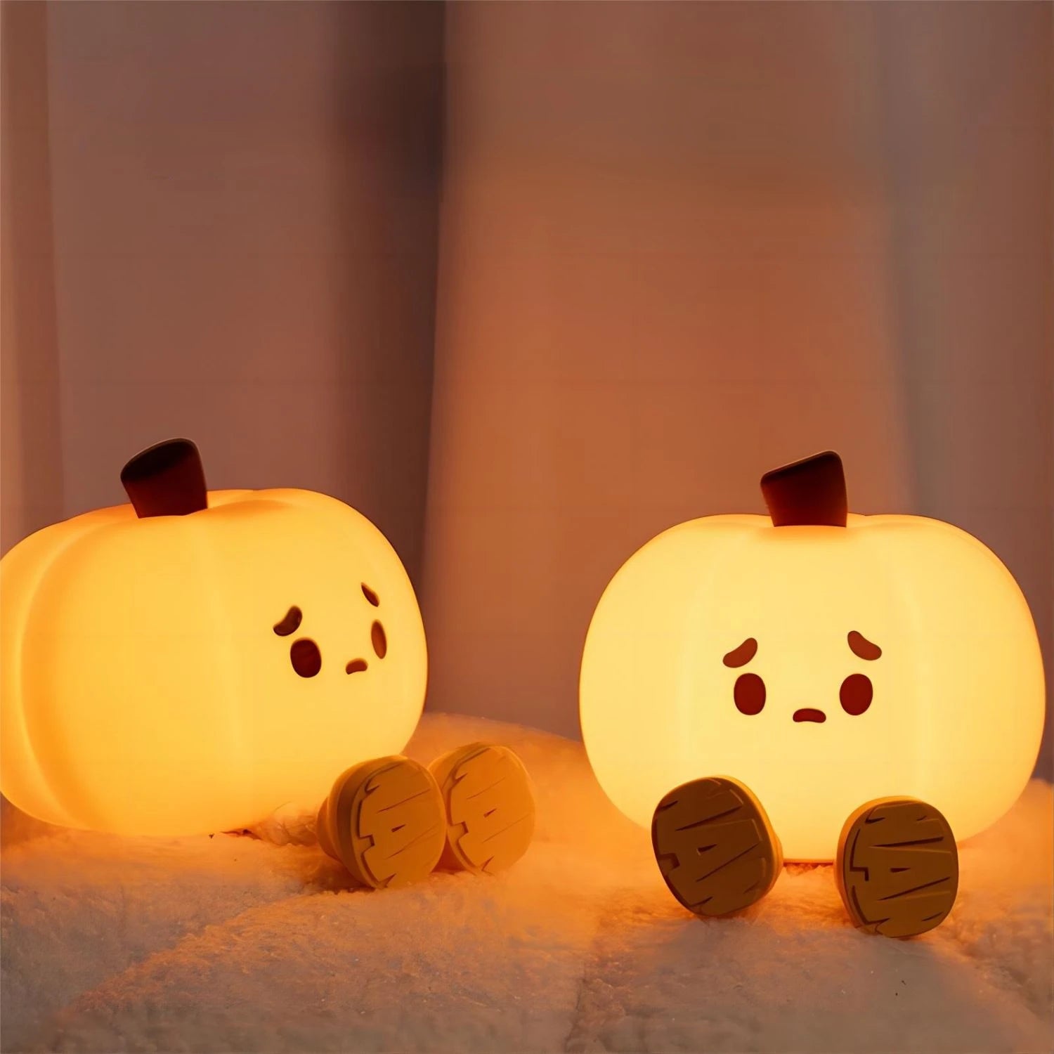 Pumpkin Halloween Night Light - Cute & Dimmable