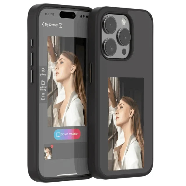 Smart NFC E-Ink Phone Case for iPhone 16-13 Pro Max