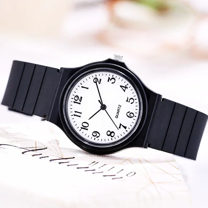 Simple Fashion Quartz Watch Silicone Strap Elegante Reloj De Mujer.