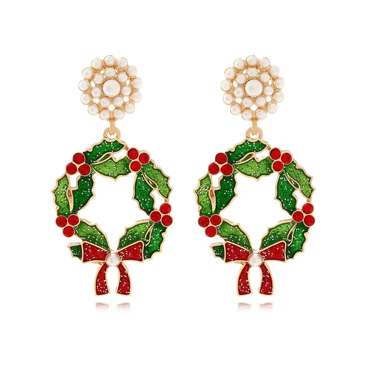 Sweet Christmas Gingerbread Earrings.