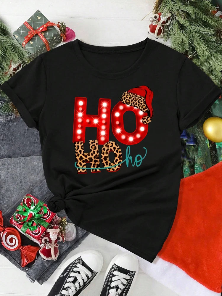 Women’s Santa Claus Christmas T-Shirt – Festive & Fun