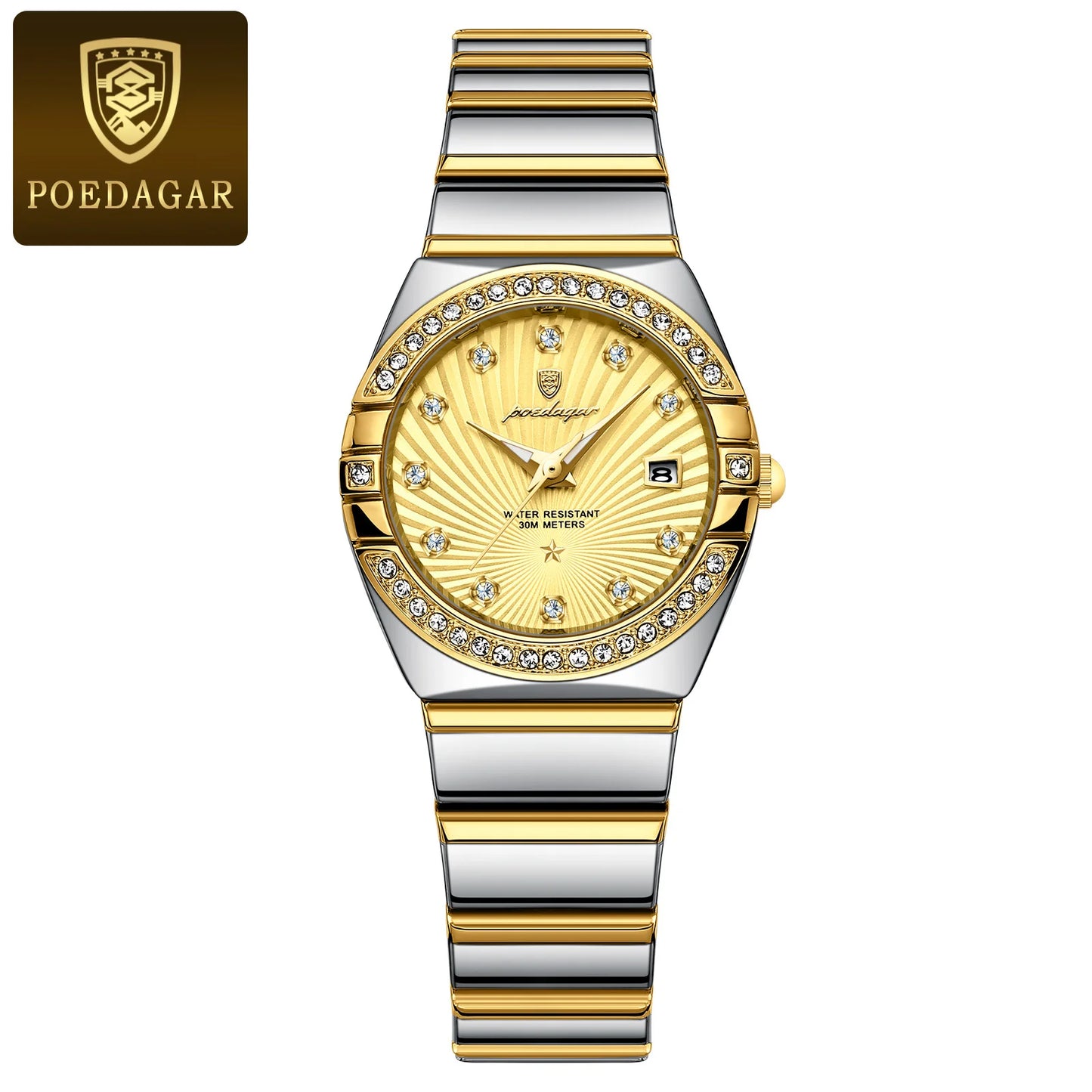 POEDAGAR Luxury Wristwatch Waterproof Luminous Date Watch.