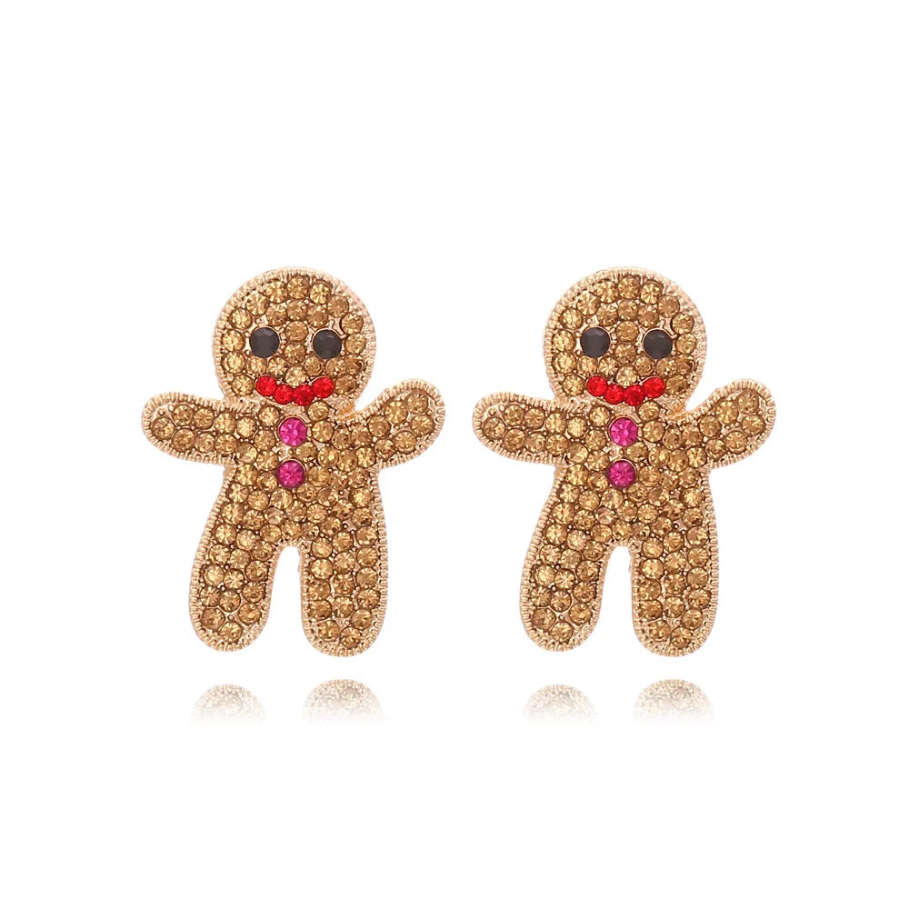 Sweet Christmas Gingerbread Earrings.