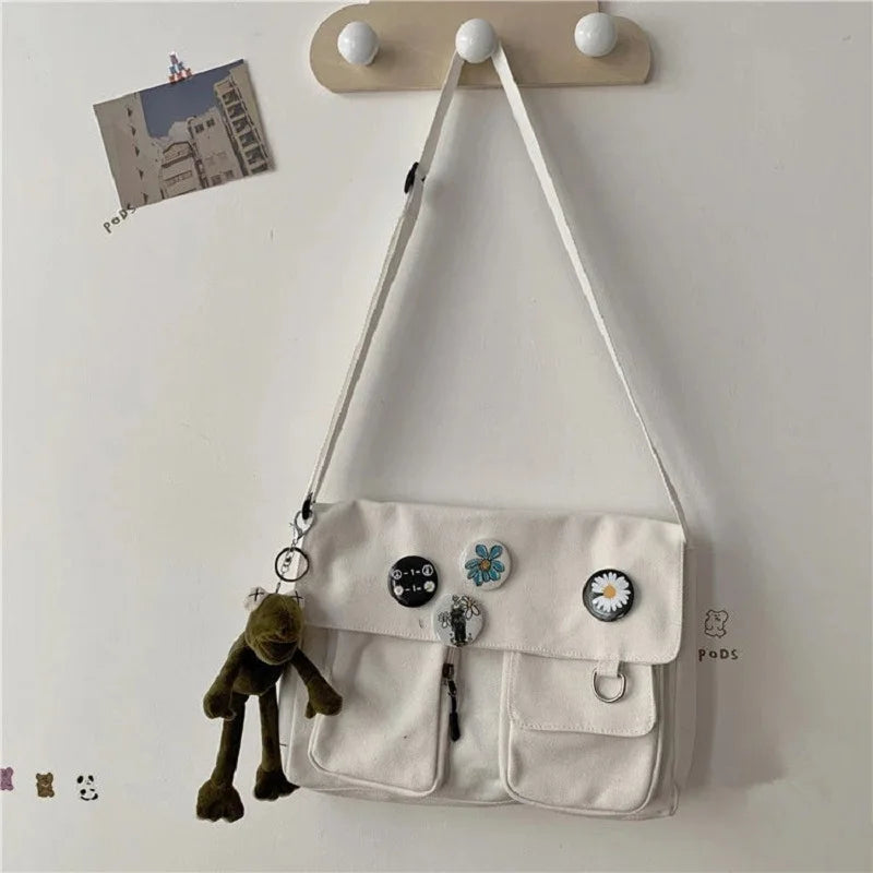 Canvas Bag Youth Ladies Fashion Shoulder Bag.