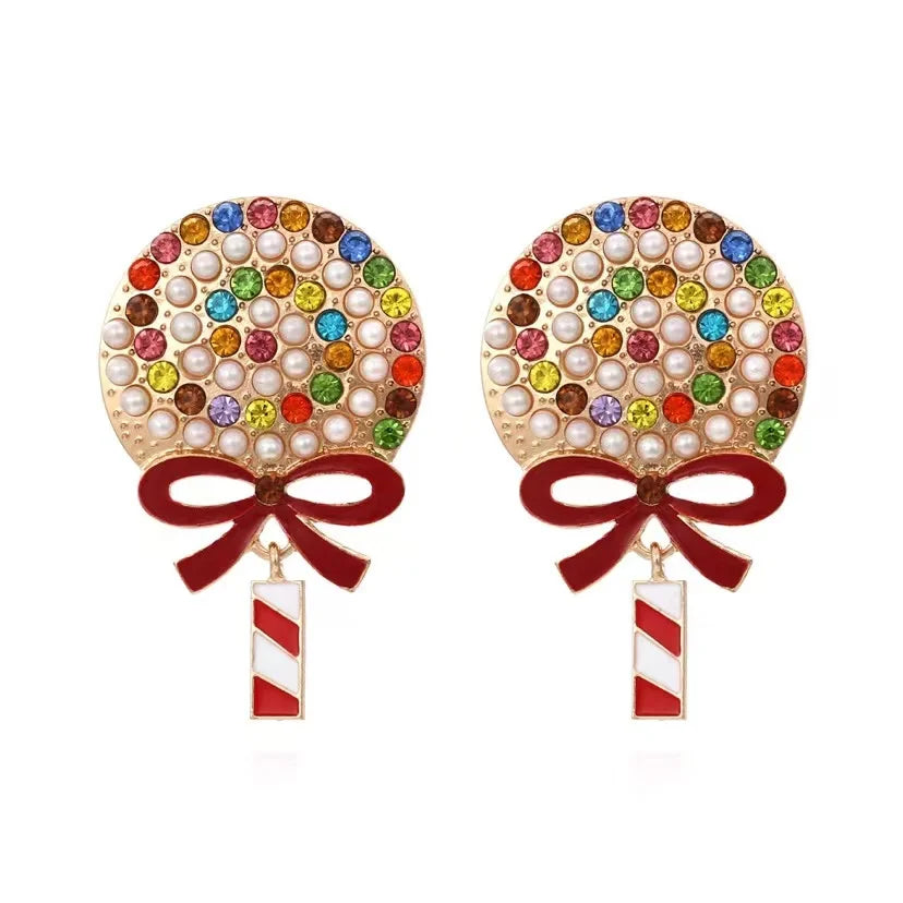 Sweet Christmas Gingerbread Earrings.