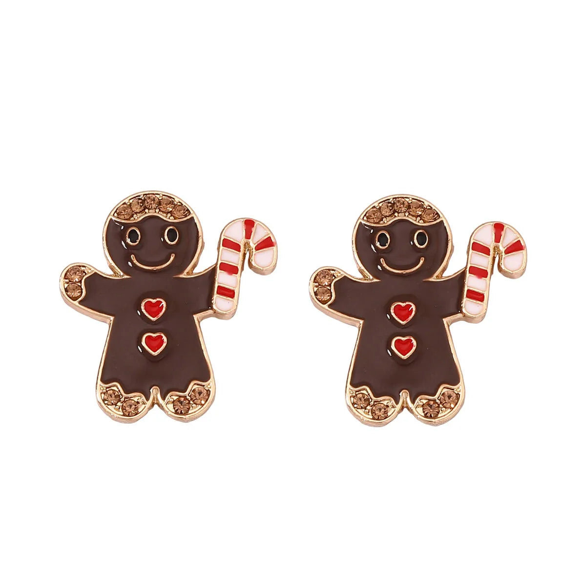 Sweet Christmas Gingerbread Earrings.