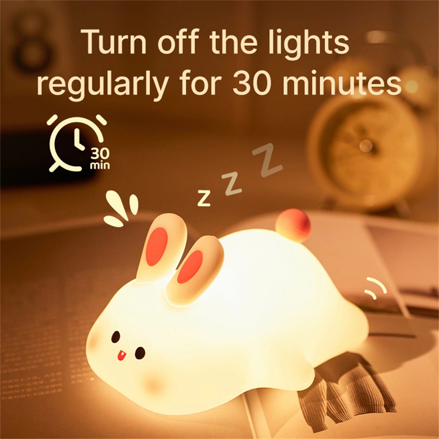 Cute Axolotl Silicone Night Light for Bedroom