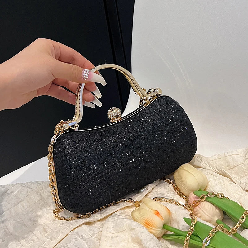 Chain Evening Bag Dinner Shoulder Bag.