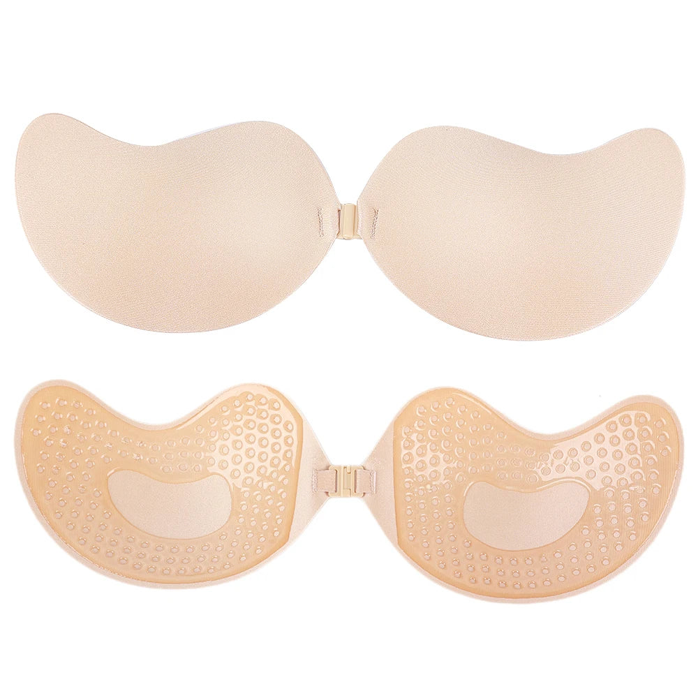 Invisible Strapless Adhesive Stick ush Up Bra.