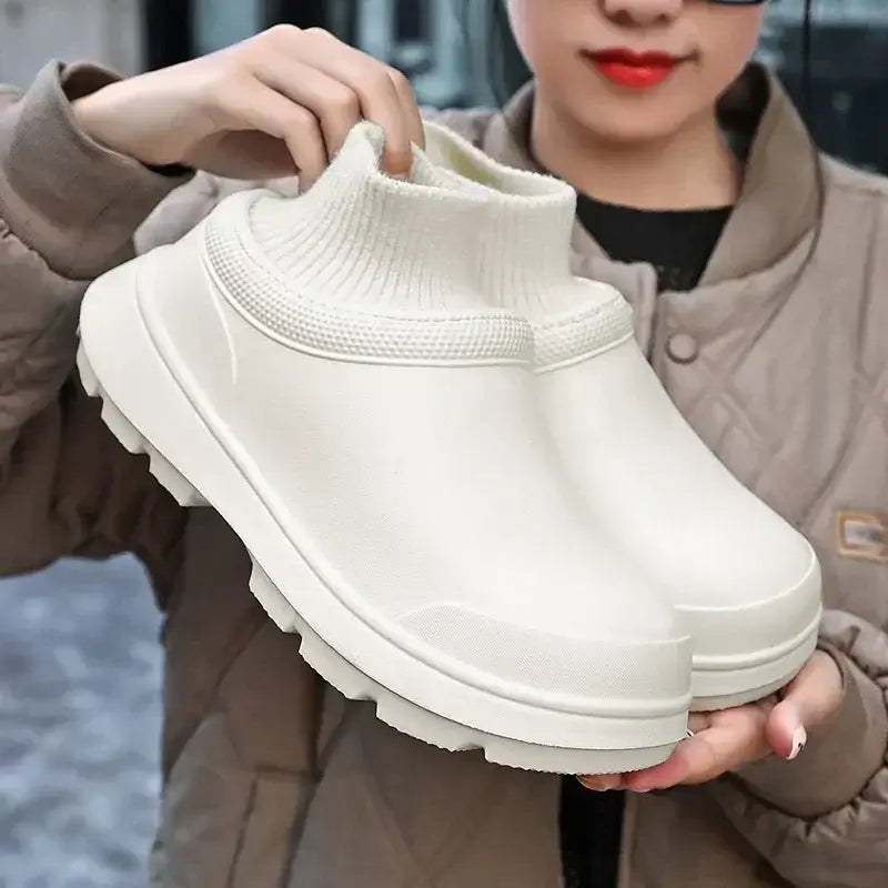 Winter Non-Slip Waterproof Chef Slippers - Kitchen Shoes