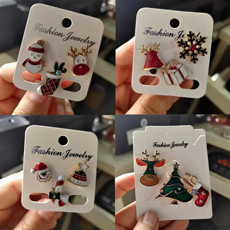 Rinhoo New Year Xmas Brooch Sets for Women & Kids.