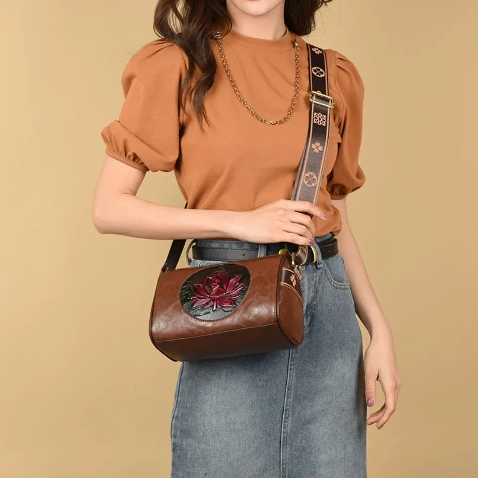 Genuine Brand Leather Sac Luxury Handbag.