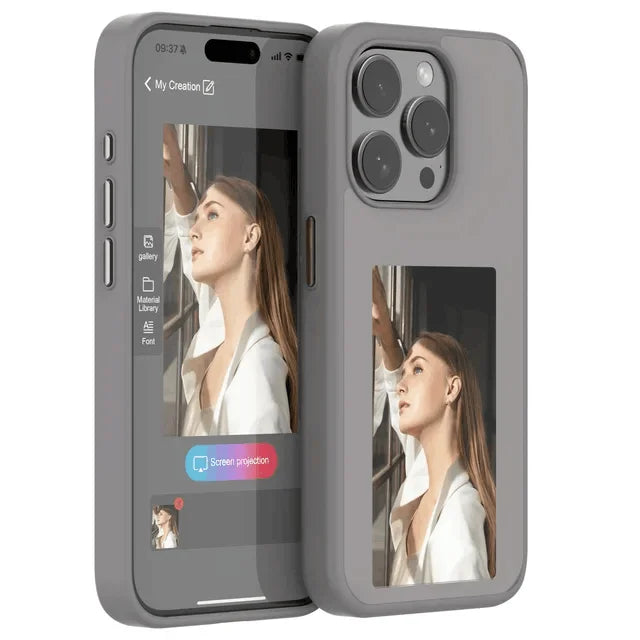 Smart NFC E-Ink Phone Case for iPhone 16-13 Pro Max