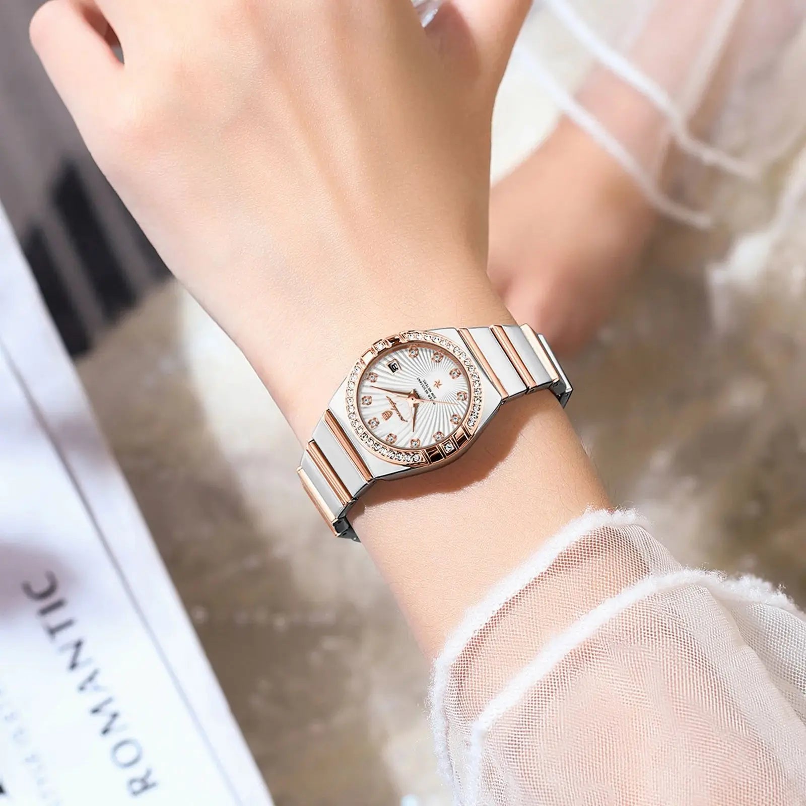 POEDAGAR Luxury Wristwatch Waterproof Luminous Date Watch.