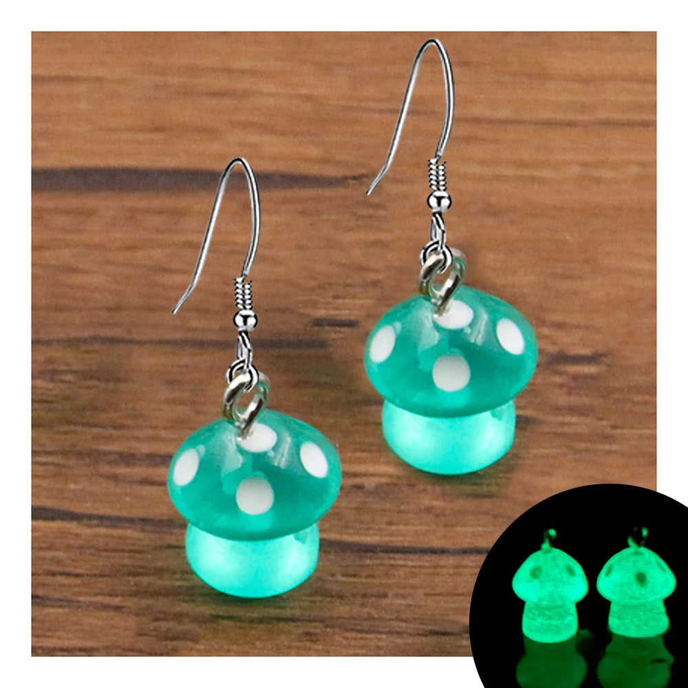 Ghost in Bottle Earrings Glow in the Dark.