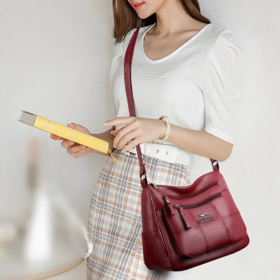 Genuine Brand Leather Sac Luxury Handbag.