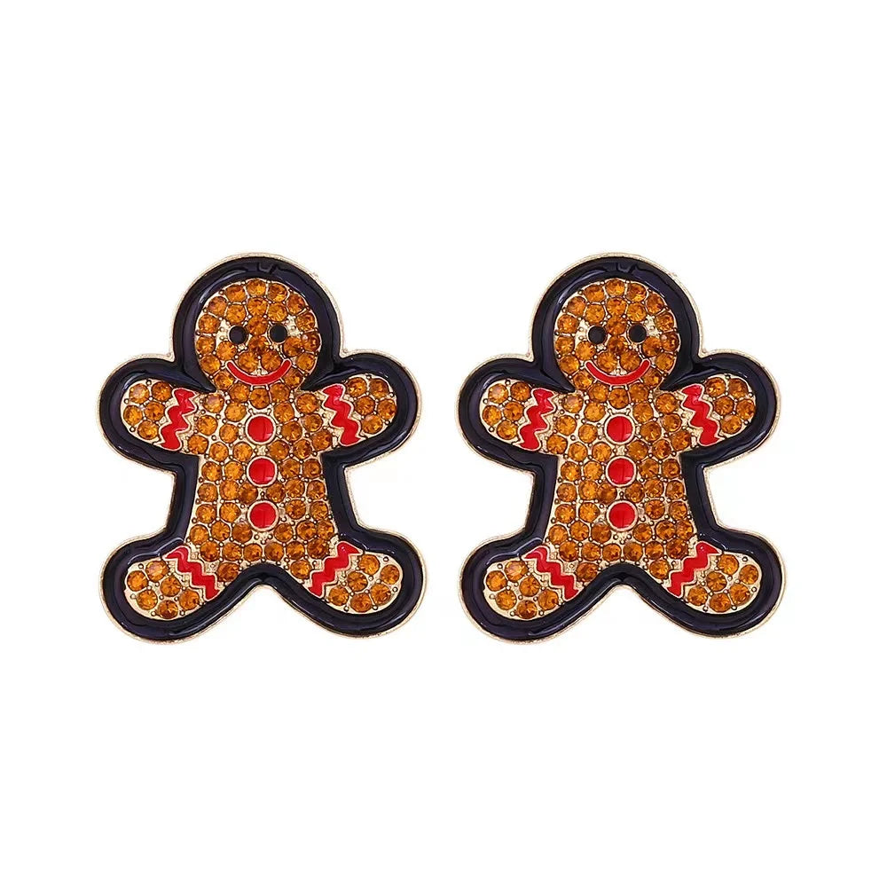 Sweet Christmas Gingerbread Earrings.