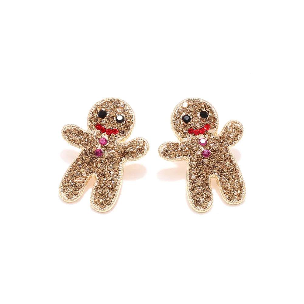 Sweet Christmas Gingerbread Earrings.