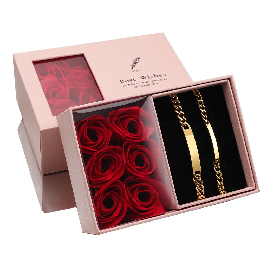 Rose Gift box 13.7*9.6*5CM Bracelet not included