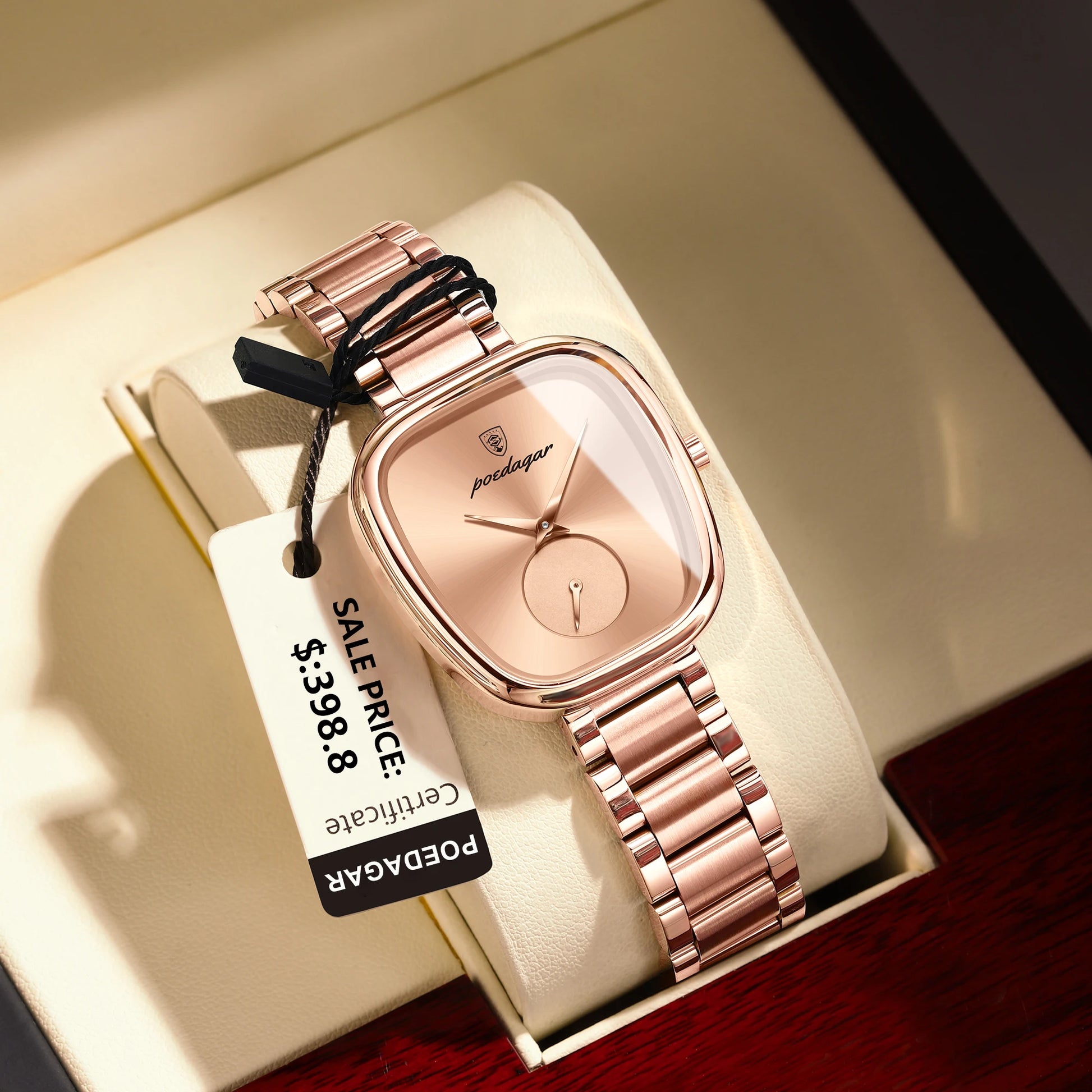 POEDAGAR Luxury Waterproof Stainless Steel Quartz Ladies Watch type A++ High Quality.