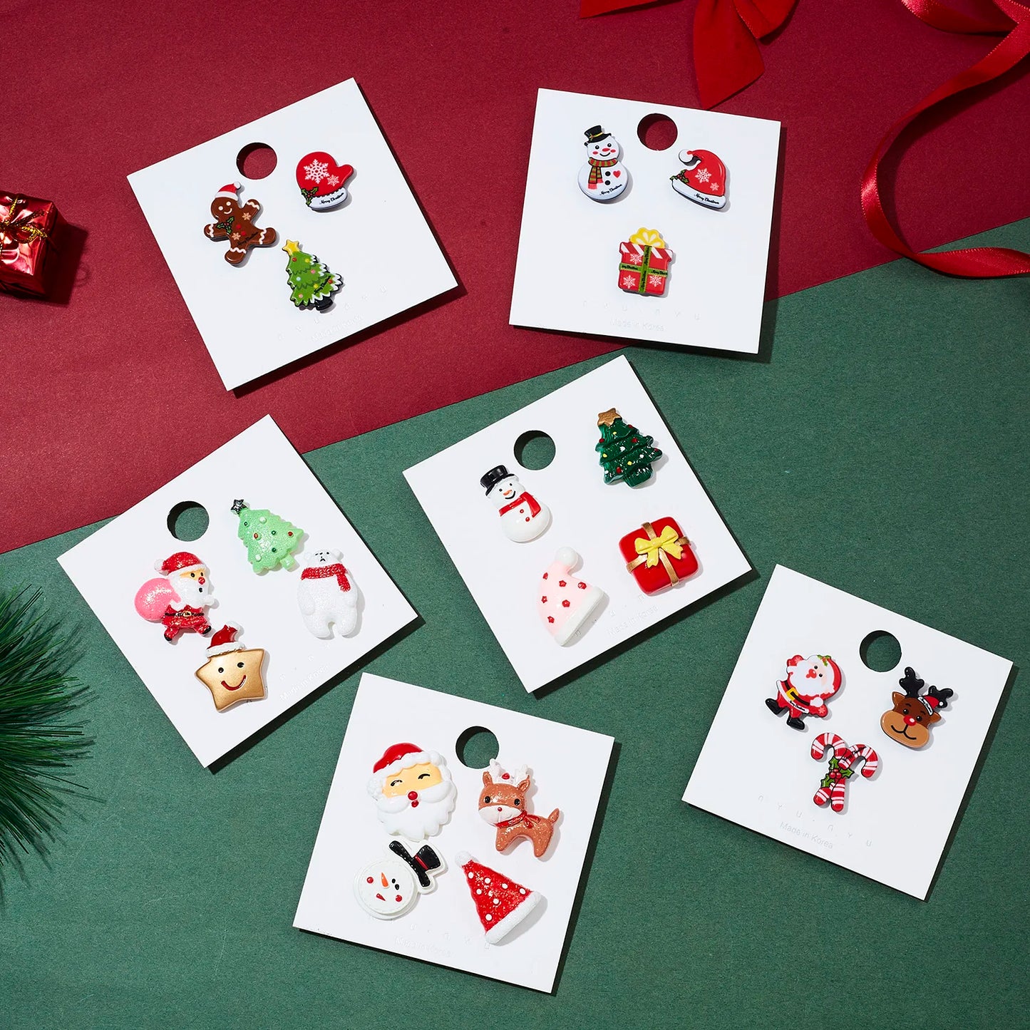 Rinhoo New Year Xmas Brooch Sets for Women & Kids.