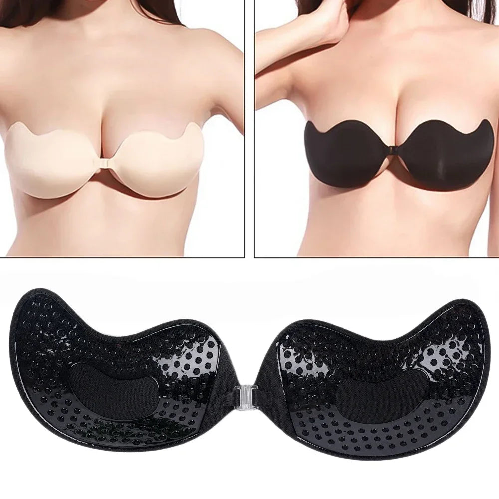 Invisible Strapless Adhesive Stick ush Up Bra.