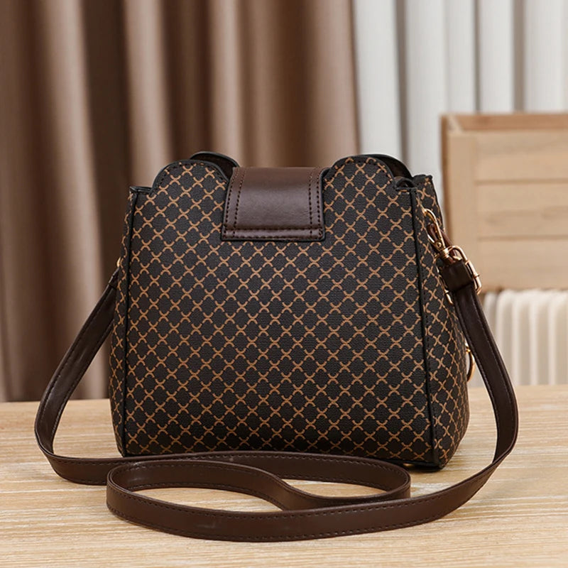 New Women Handbag Bag Luxury Design Bucket Shoulder Crossbody Bag.