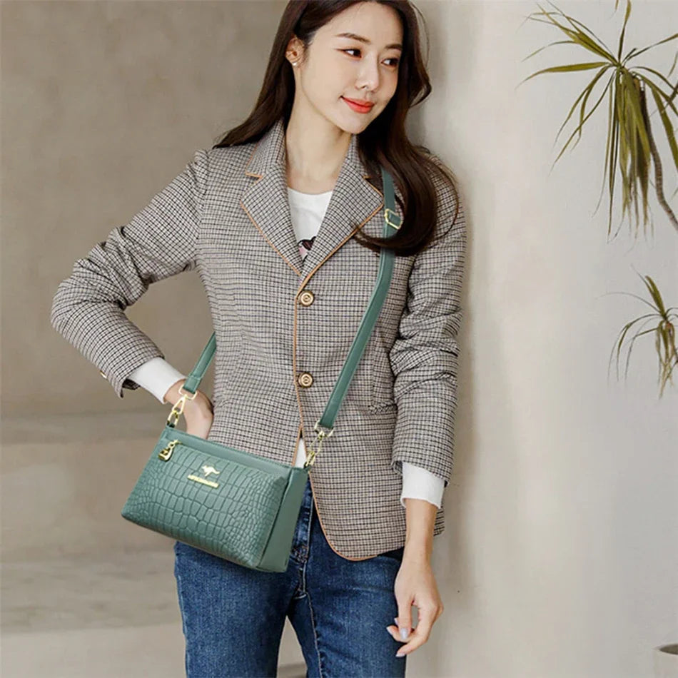 Luxury Designer Ladies Handbags High Quality Leather Shoulder Bags.