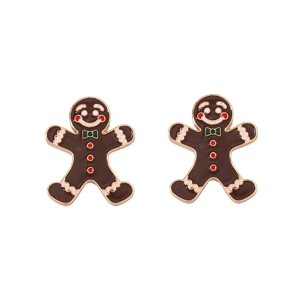 Sweet Christmas Gingerbread Earrings.