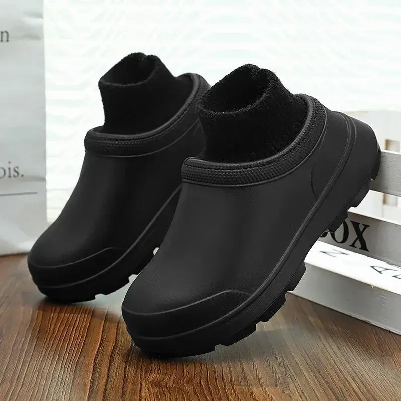 Winter Non-Slip Waterproof Chef Slippers - Kitchen Shoes