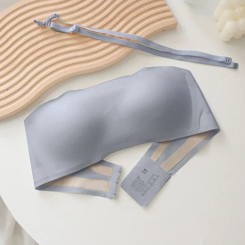 strapless thin non slip non marking invisible bra.