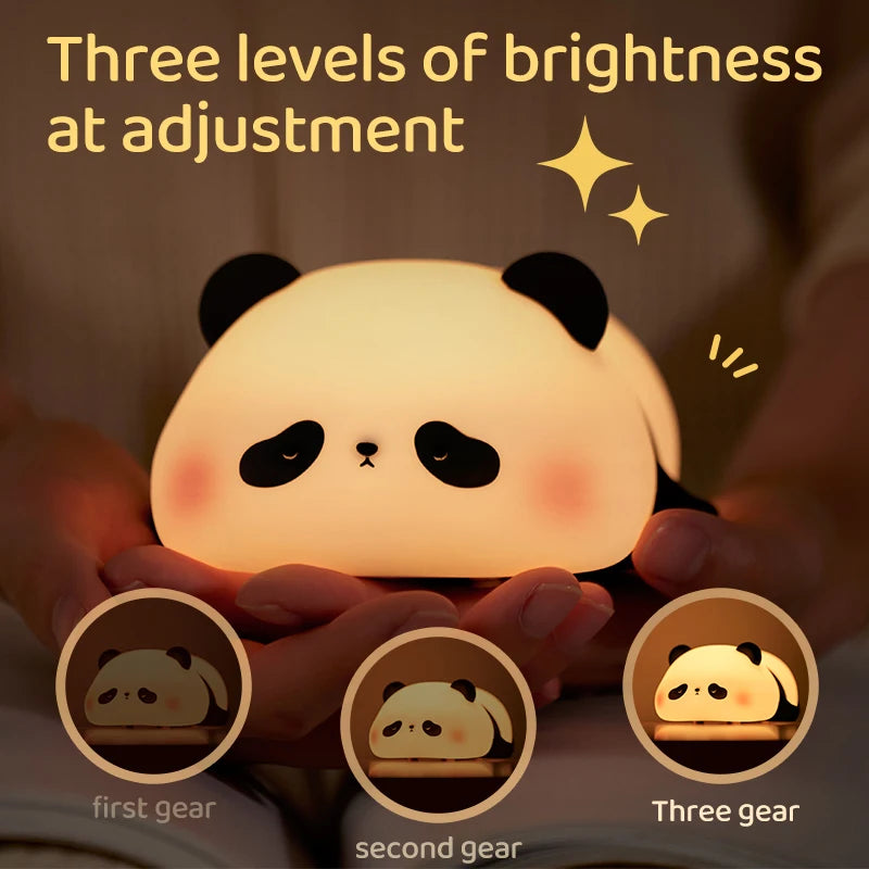 Panda LED Touch Rechargeable Silicone Night Light