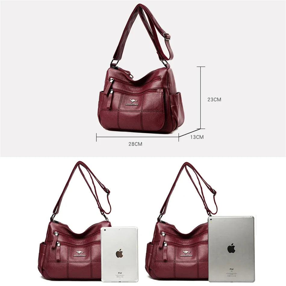 Genuine Brand Leather Sac Luxury Handbag.