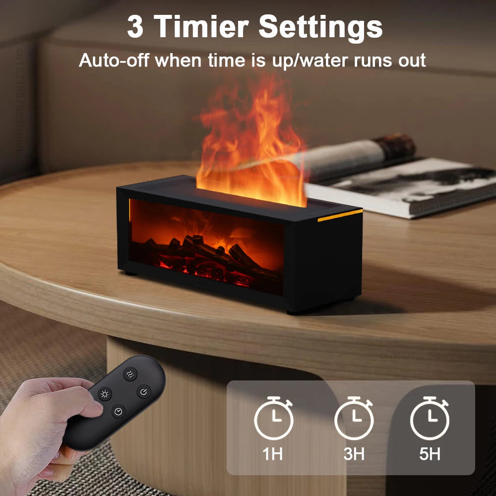 Flame Aroma Diffuser with LED & Remote Control