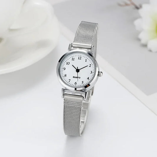 Silver Bracelet Small Wrist Watch Reloj Mujer Relogio Feminino.