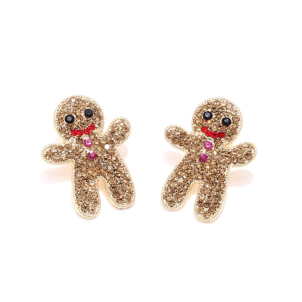 Sweet Christmas Gingerbread Earrings.