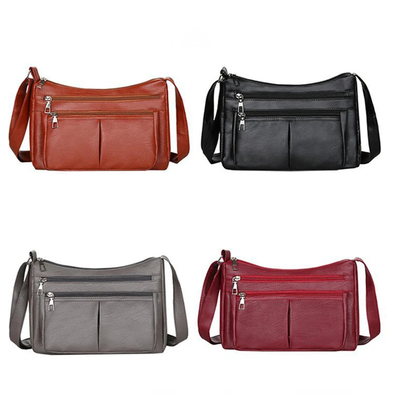 Women's Bag 2024 Trend Handbags Designer Luxury Brand Soft Leather.