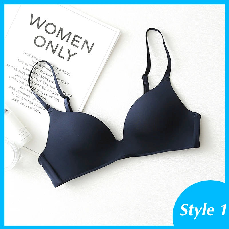 Push Up Bras No Wire Brassiere A B Cup Bralette Three Quarters(3/4 Cup) Lingerie.