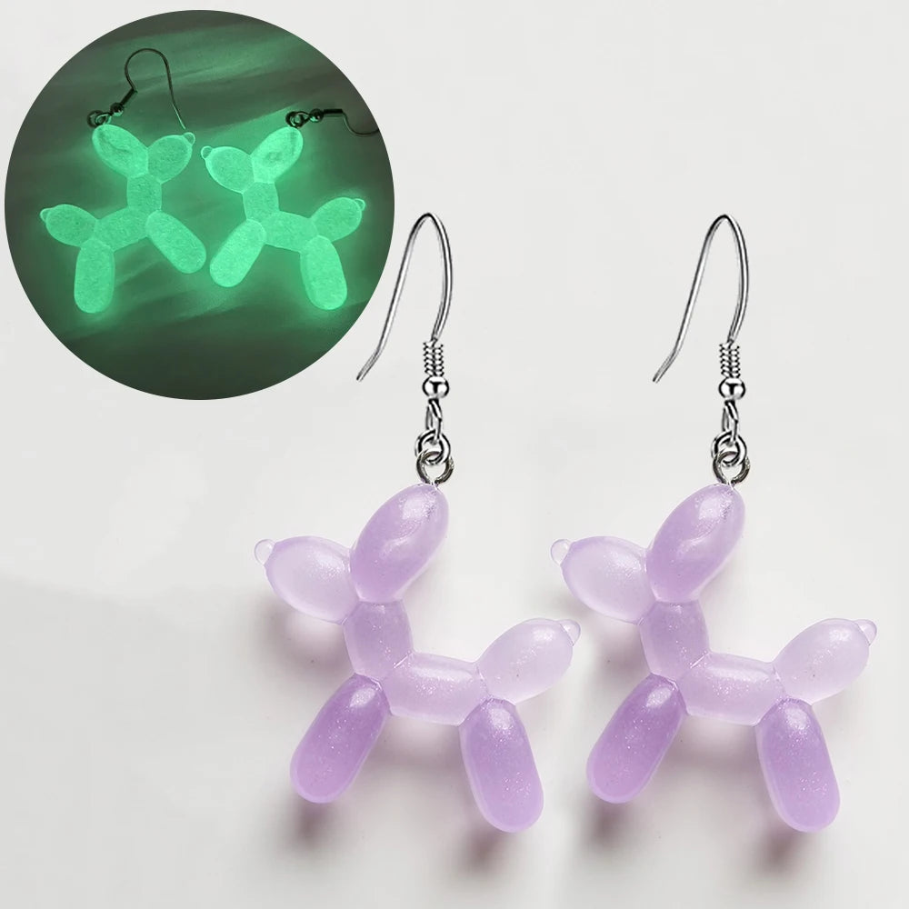 Ghost in Bottle Earrings Glow in the Dark.