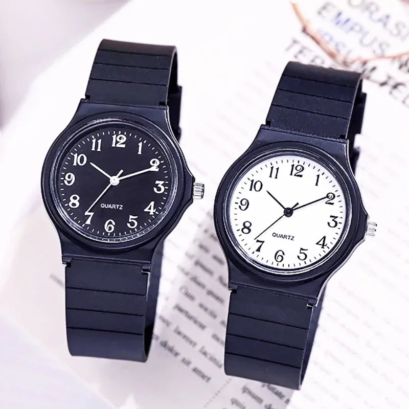 Simple Fashion Quartz Watch Silicone Strap Elegante Reloj De Mujer.