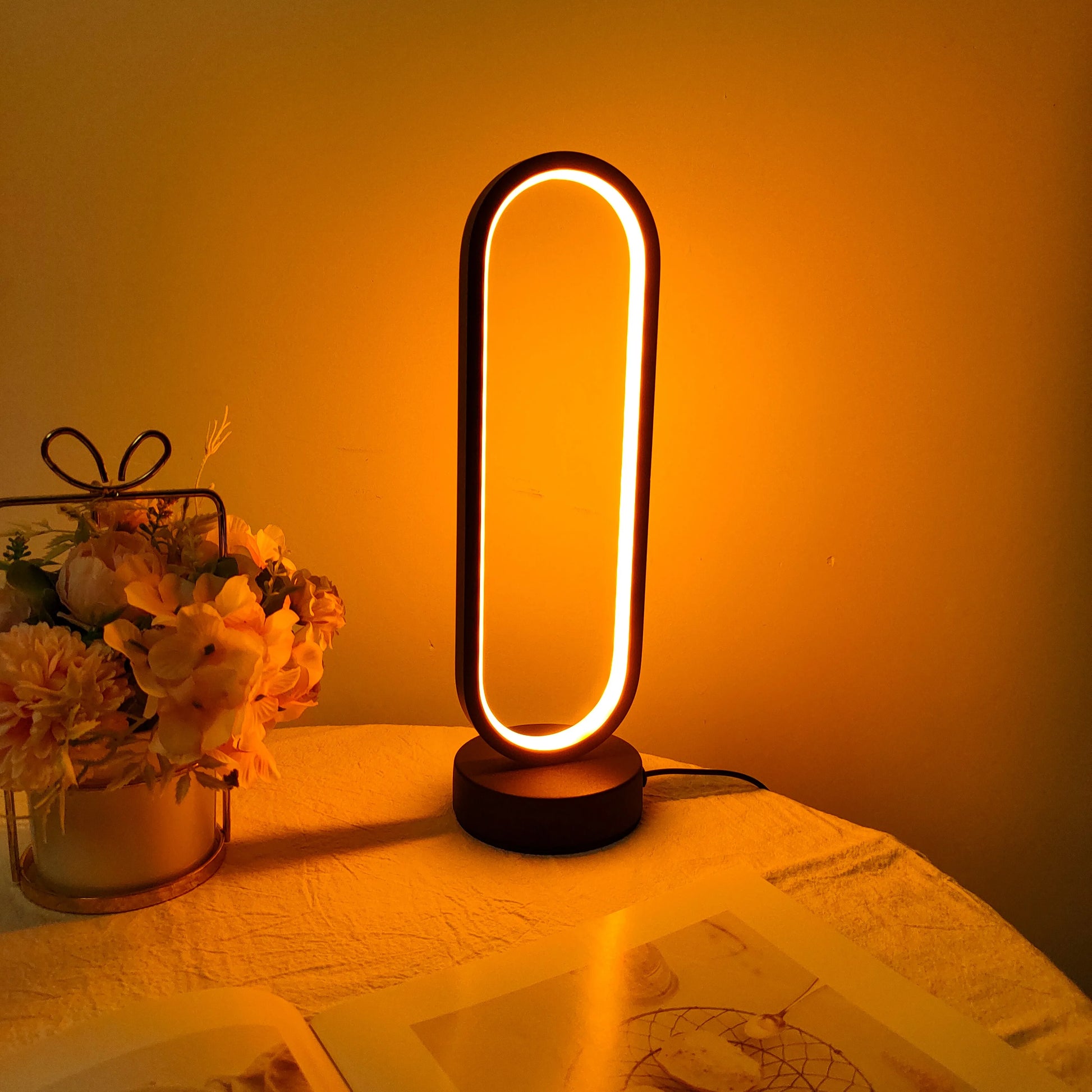 LED Three-Color Dimming Bedside Lamp