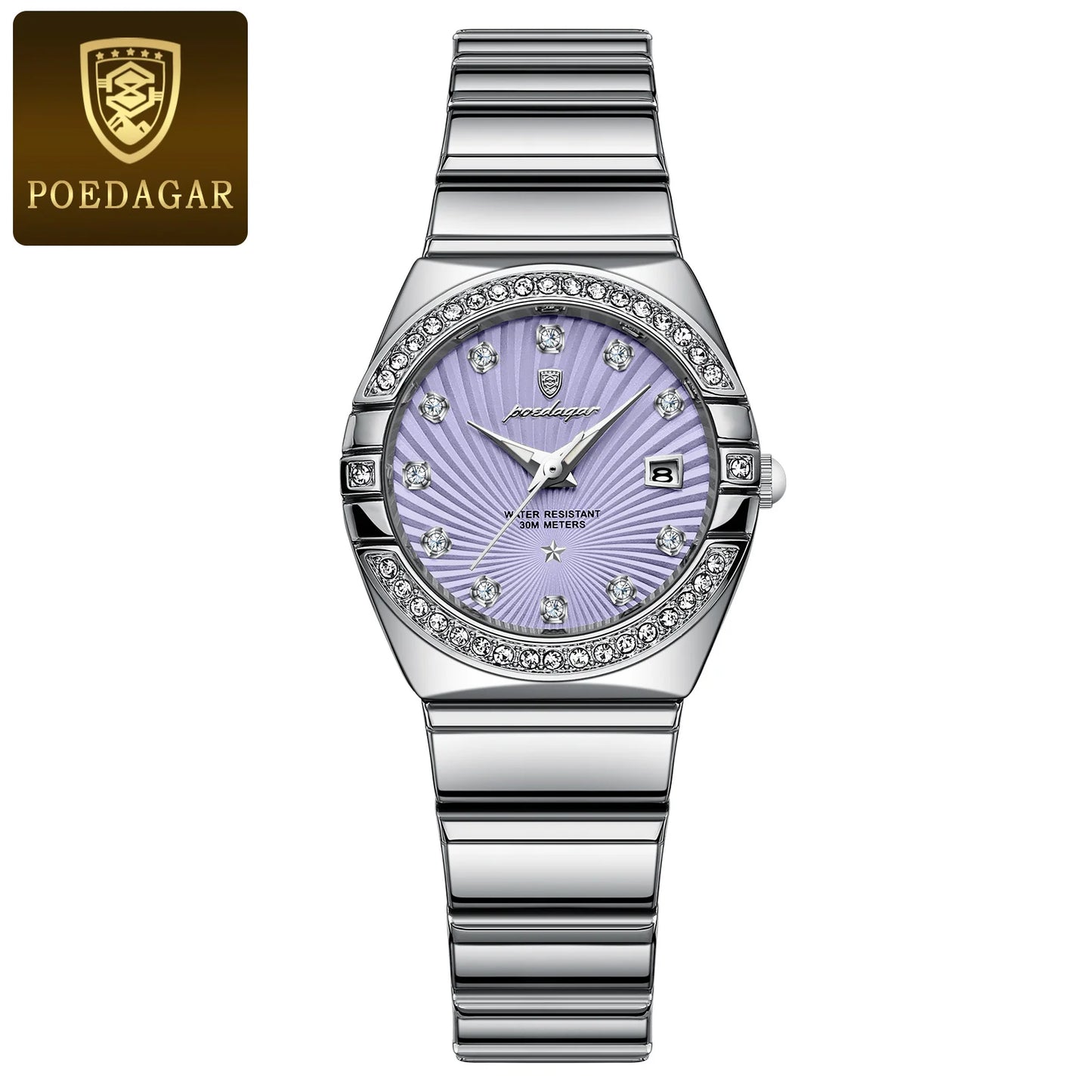 POEDAGAR Luxury Wristwatch Waterproof Luminous Date Watch.