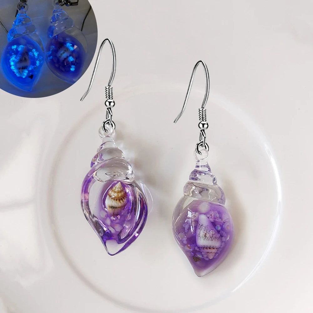 Ghost in Bottle Earrings Glow in the Dark.