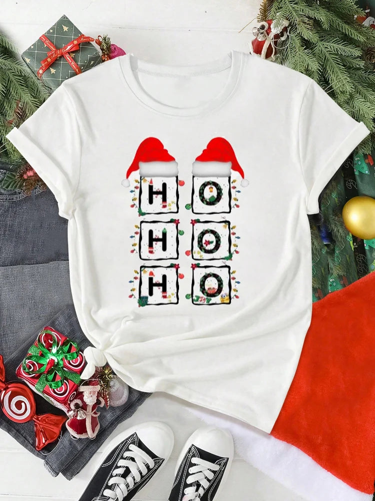 Women’s Santa Claus Christmas T-Shirt – Festive & Fun