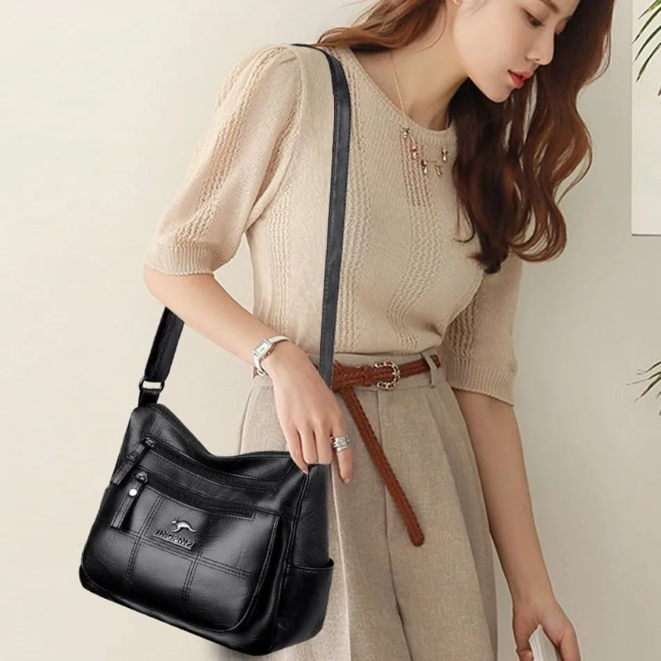 Genuine Brand Leather Sac Luxury Handbag.