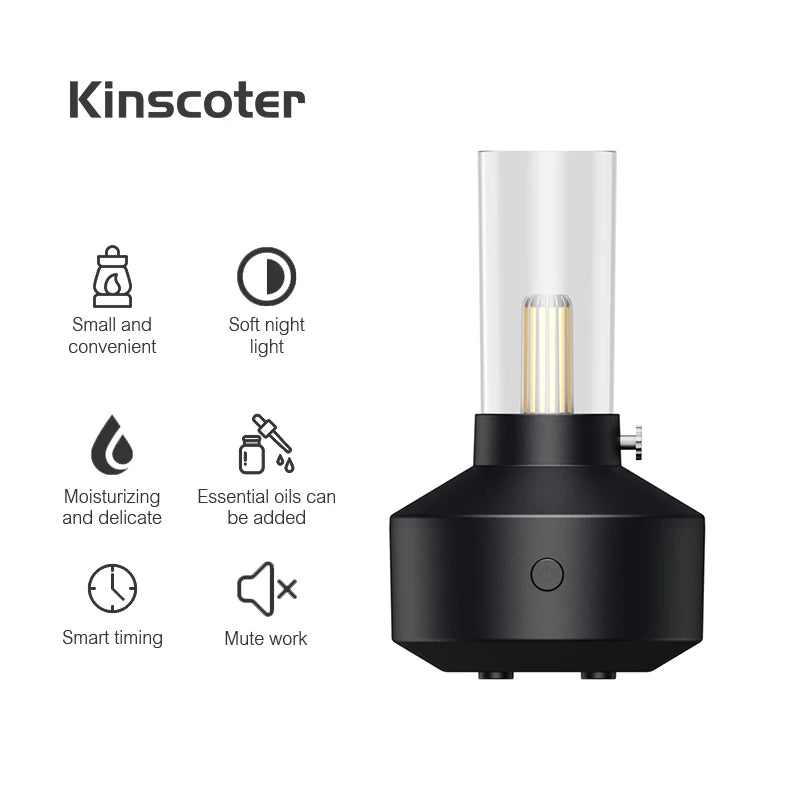 KINSCOTER Aromatherapy Essential Oil Fragrance Diffuser, Mini Bedroom Ultrasonic Air Humidifier